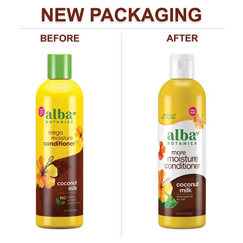 Alba Botanica More Moisture Conditioner, Coconut Milk, 12 Oz