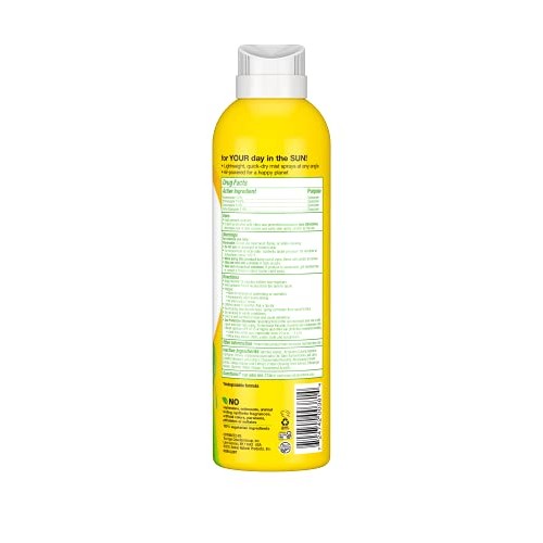 Alba Botanica Sensitive Sunscreen Clear Spray SPF 50, Fragrance Free, 6 Oz (P...