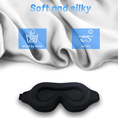 Sleep Mask for Men Women, Upgraded 3D Contoured Cup Eye mask Blindfold, Block...