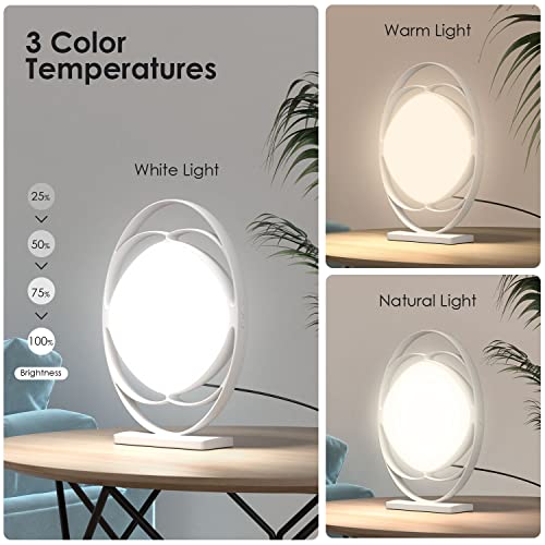 Light Therapy Lamp, ALBINA UV-Free 10000 Lux Happy Light with 3 Color Tempera...