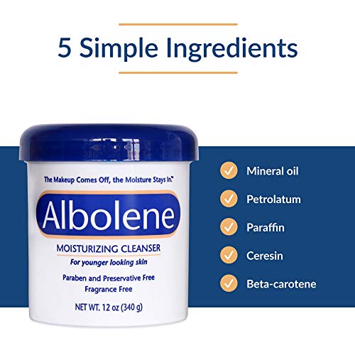 Albolene Moisturizing Cleanser 3-in-1 Skin Care Product: Makeup Remover, No S...