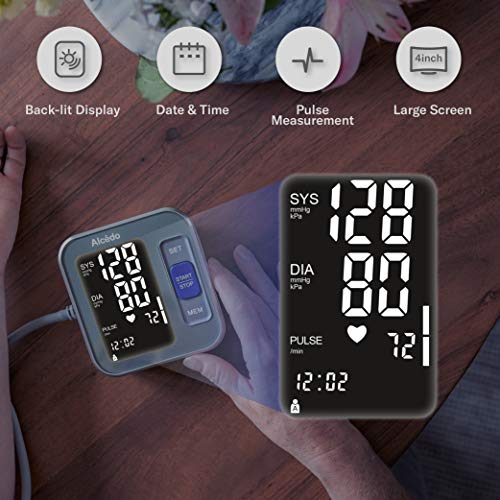Alcedo Blood Pressure Monitor Upper Arm, Automatic Digital BP Machine with Wi...