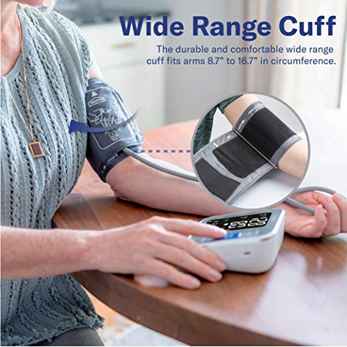 Alcedo Blood Pressure Monitor Upper Arm, Automatic Digital BP Machine with Wi...
