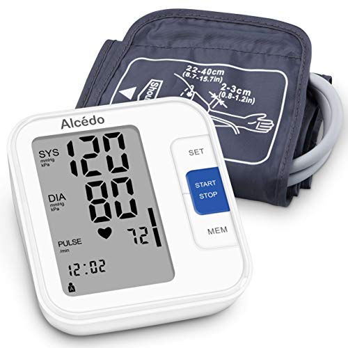 Alcedo Blood Pressure Monitor Upper Arm, Automatic Digital BP Machine with Wi...