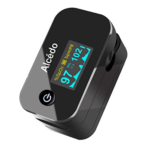 Alcedo Pulse Oximeter Fingertip | Blood Oxygen Saturation Level (SpO2) and He...