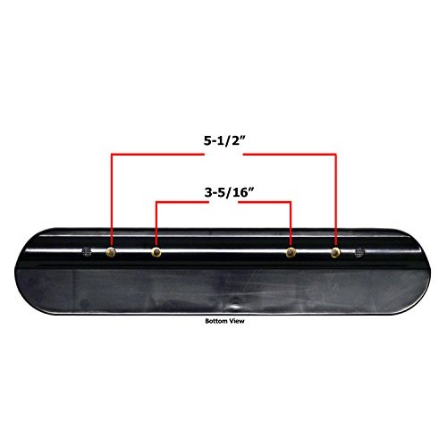 Heavy Duty Desk Length (10-1/4") Wheelchair Arm Pads, Black (Pair), Fits Most...