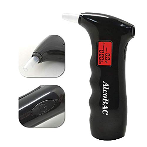 AlcoBAC Alcohol Breathalyzer Tester Professional Digital Breath Alcohol Detec...