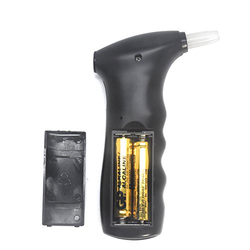 AlcoBAC Mini police Alcohol Tester Breathalyzer Detector with Red Backlight D...