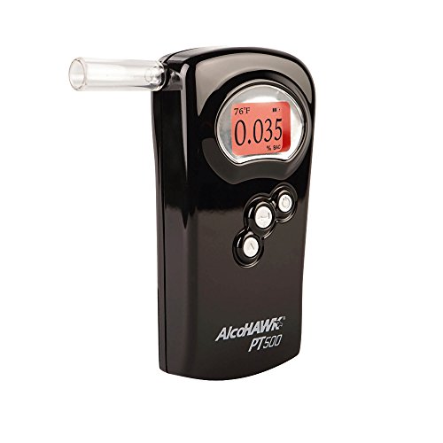 AlcoHAWK PT500 Breathalyzer, Fuel Cell Sensor, Police Grade Professional Brea...