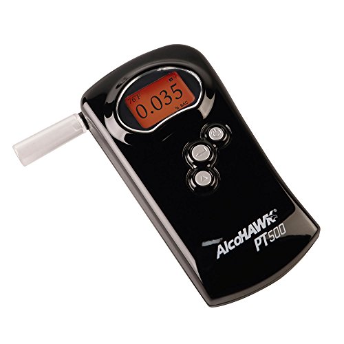 AlcoHAWK PT500 Breathalyzer, Fuel Cell Sensor, Police Grade Professional Brea...