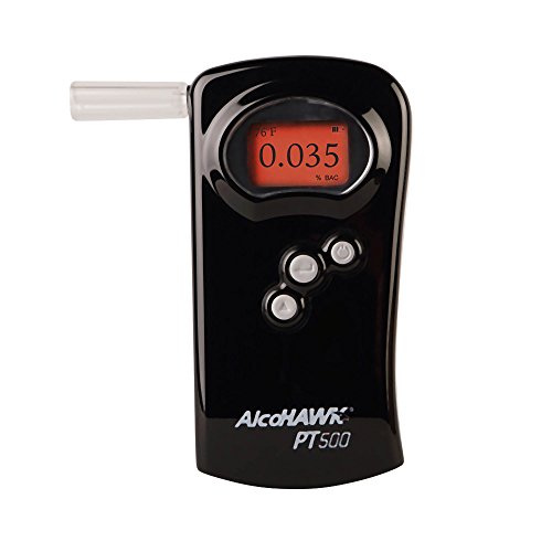 AlcoHAWK PT500 Breathalyzer, Fuel Cell Sensor, Police Grade Professional Brea...