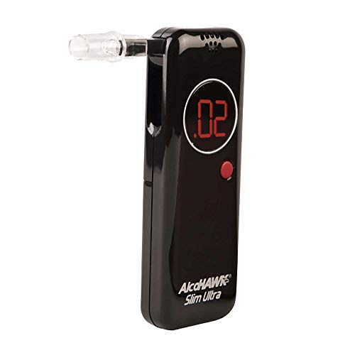 AlcoHAWK Ultra Slim Breathalyzer, Semi-Conductor Sensor Breath Alcohol Tester...