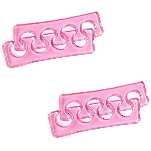 AlepTau 4 Pack Gel Toes Separators Toe Straightener Spacers, Bunion Pain Reli...