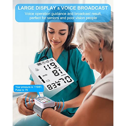 Wrist Blood Pressure Monitor, Aleshon Automatic Blood Pressure Machine Cuff, ...