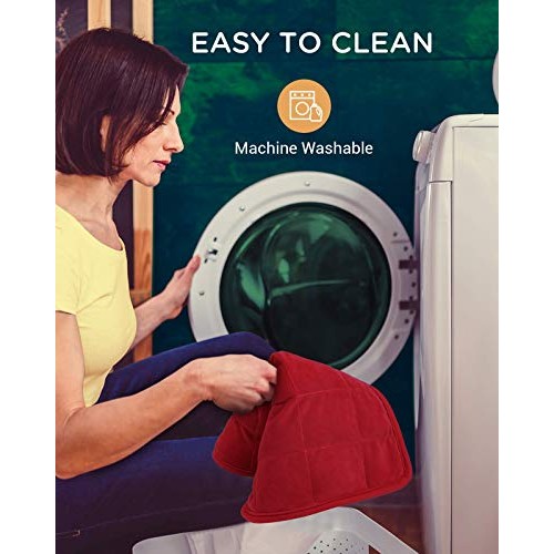 Comfytemp Weighted Heating Pad, Small Electric Heat Pads with Fast Heat, 9 He...