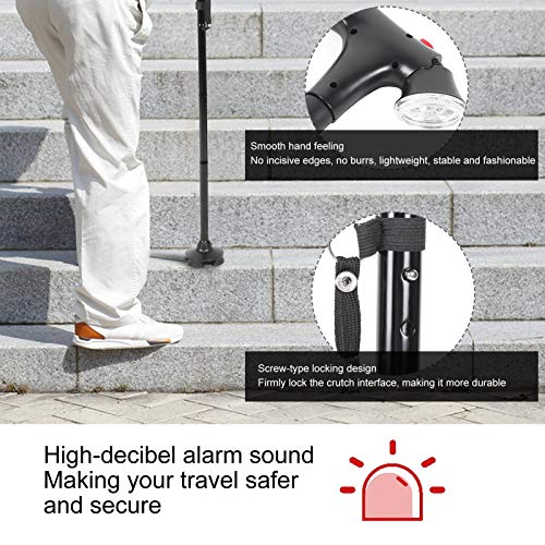 Safe and Stable Walking Stick Comfortable Practical Aluminum Alloy Safety Wal...