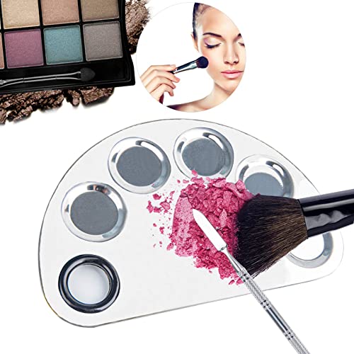 Pro Cosmetics Makeup Mixing Palette, Premium Stainless Steel Metal Makeup Pal...