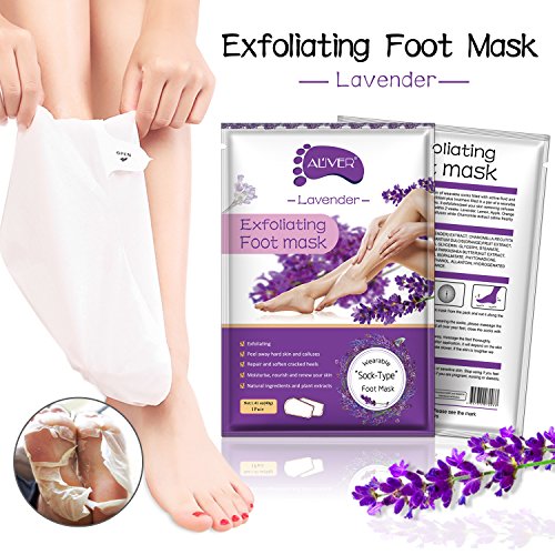 Foot Peel Mask 3 Pack， Exfoliator Peel Off Calluses Dead Skin Callus Remover...