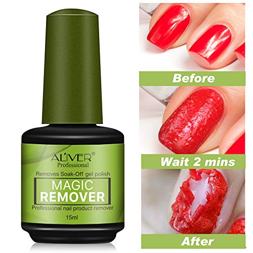 Gel Nail Polish Remover, 2 Pack Gel Polish Remover, Remove Gel Nail Polish Wi...