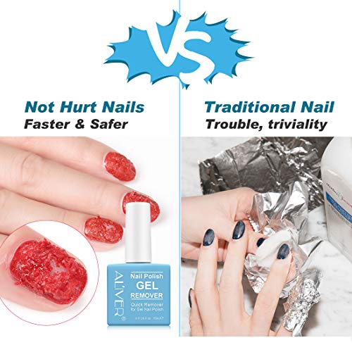 Gel Nail Polish Remover, (2PACK) Easily & Quickly Soak off Gel Polish No Need...