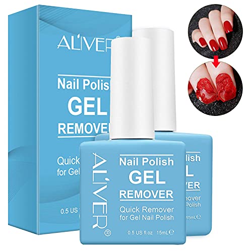 Gel Nail Polish Remover, (2PACK) Easily & Quickly Soak off Gel Polish No Need...