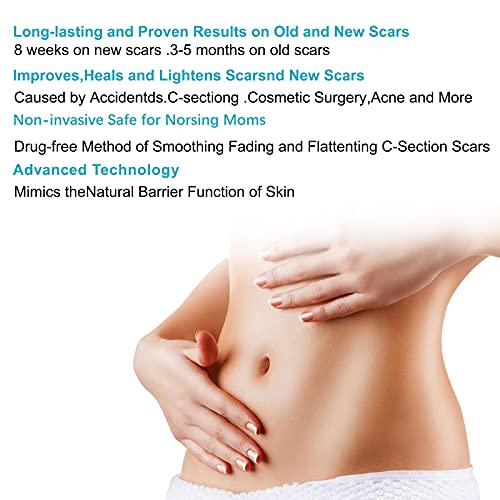 Silicone Scar Tape, Medical Soft Silicone Scar Sheets for Scar Removal, Silic...