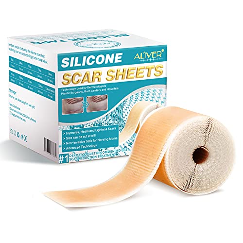 Silicone Scar Tape, Medical Soft Silicone Scar Sheets for Scar Removal, Silic...