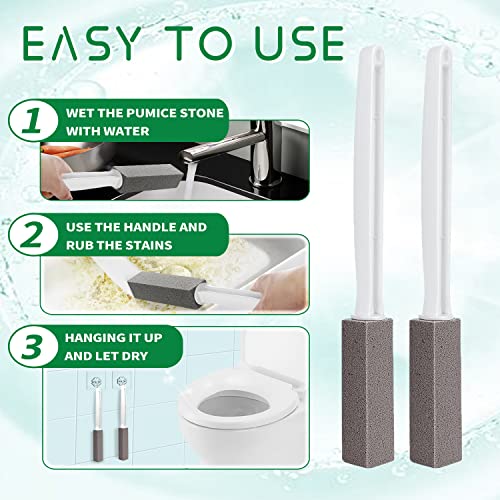 Pumice Stone for Toilet Cleaning with Extra Long Handle, Pumice Stone Toilet ...