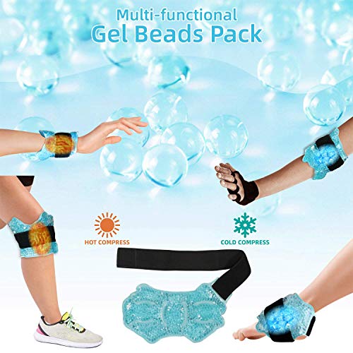 Ankle/Sport Foot Ice Therapy Wrap,Hot Cold Ice Gel Pack with Adjustable Brace...