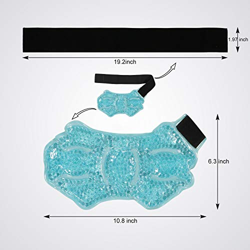 Ankle/Sport Foot Ice Therapy Wrap,Hot Cold Ice Gel Pack with Adjustable Brace...