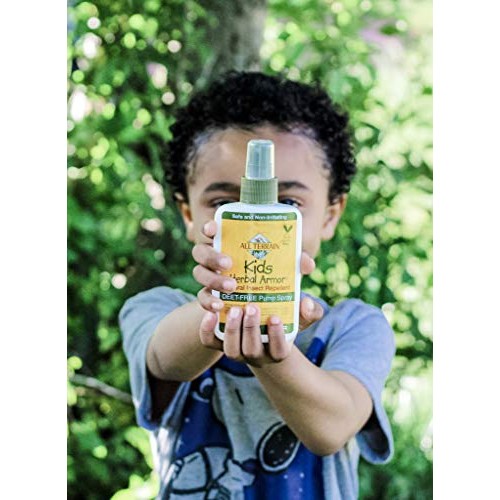 All Terrain Kids Herbal Armor Natural, DEET-FREE Insect Repellent, Pump Spray...