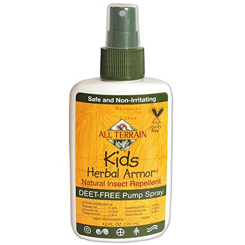 All Terrain Kids Herbal Armor Natural, DEET-FREE Insect Repellent, Pump Spray...