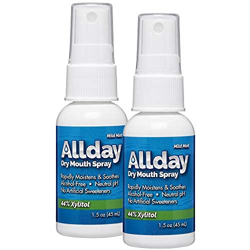 Allday Dry Mouth Spray - Maximum Strength Xylitol, Fast Acting, Long Lasting,...