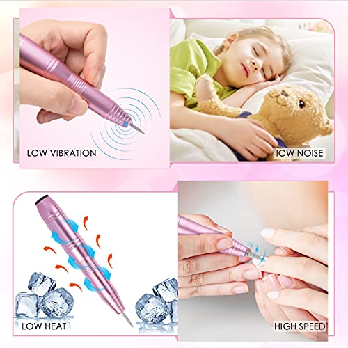 Alles Electric Nail Drill, 20000rpm Nail File Drill for Acrylic Nails Gel, Po...