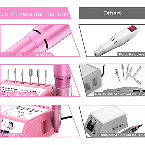 Alles Electric Nail Drill, Professional Nail Drill Machine Electric Nail File...