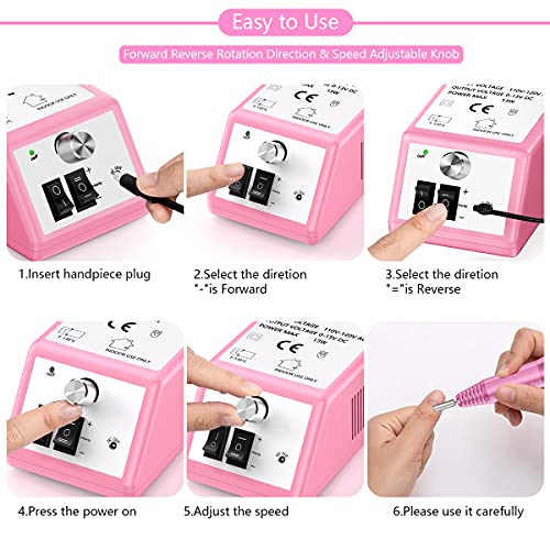Alles Electric Nail Drill, Professional Nail Drill Machine Electric Nail File...