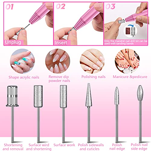 Alles Electric Nail Drill, Professional Nail Drill Machine Electric Nail File...