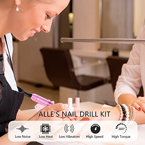 Alles Electric Nail Drill, Professional Nail Drill Machine Electric Nail File...