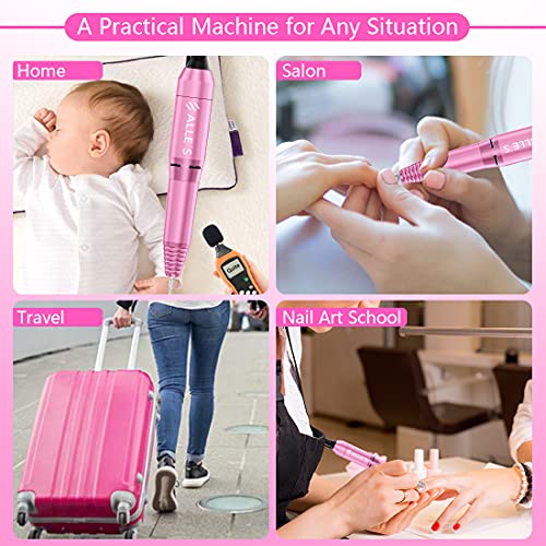 Alles Electric Nail Drill, Professional Nail Drill Machine Electric Nail File...
