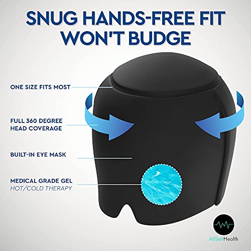 2 Pack - Form Fitting Migraine Relief Ice Head Wrap | Headache and Migraine H...