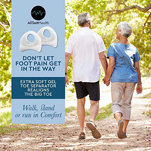 8 Pack Toe Separators for Bunions - Toe Spacers, Hammer Toe Straightener, Cor...