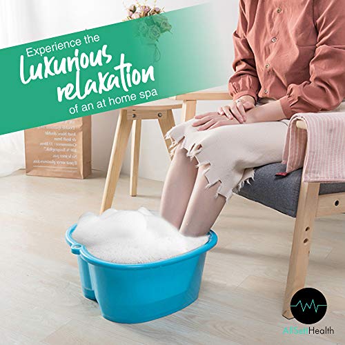 Foot Soaking Bath Basin – Large Size for Soaking Feet | Pedicure and Massager...