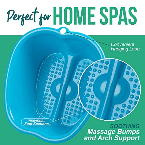 Foot Soaking Bath Basin – Large Size for Soaking Feet | Pedicure and Massager...