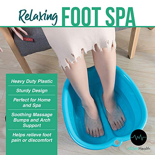 Foot Soaking Bath Basin – Large Size for Soaking Feet | Pedicure and Massager...