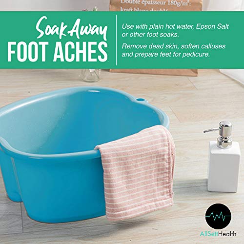 Foot Soaking Bath Basin – Large Size for Soaking Feet | Pedicure and Massager...