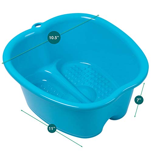 Foot Soaking Bath Basin – Large Size for Soaking Feet | Pedicure and Massager...