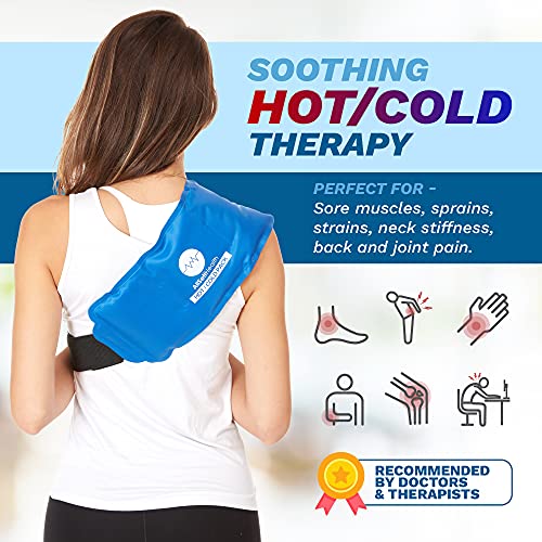 Ice Packs for Injuries - 2 Pack - Hot Cold Pack - Reusable Ice Packs and Heat...