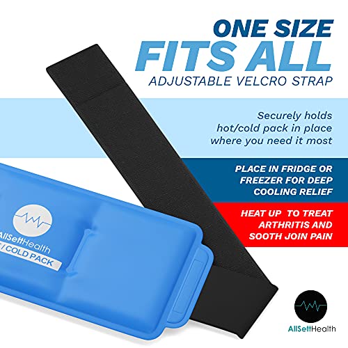 Ice Packs for Injuries - 2 Pack - Hot Cold Pack - Reusable Ice Packs and Heat...