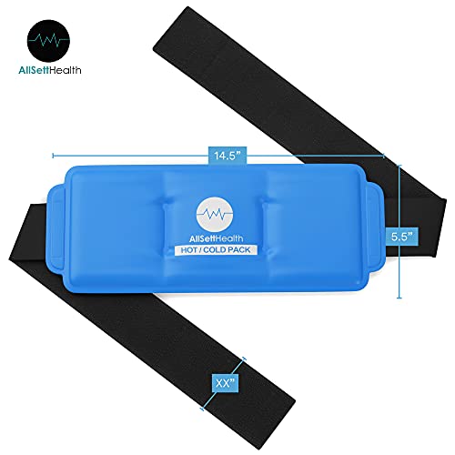 Ice Packs for Injuries - 2 Pack - Hot Cold Pack - Reusable Ice Packs and Heat...