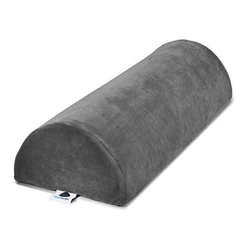 Large Half Moon Bolster Pillow for Legs, Knees, Lower Back and Head, Lumbar S...